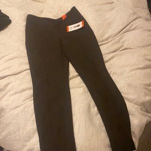 Suede black pants side M new with tags